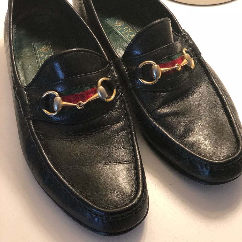 Vintage Gucci horse bit loafers size 9 in Italian